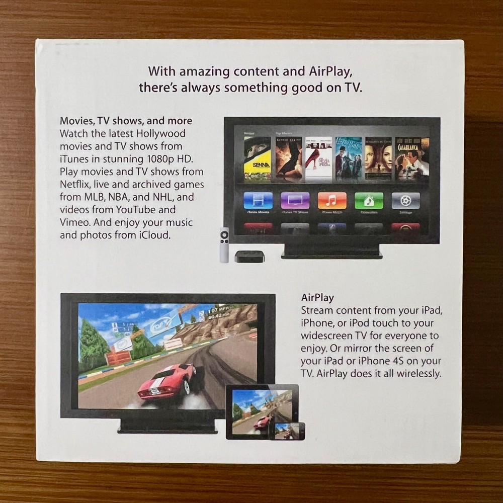 Apple TV 3rd Generation Model A1427 With Remote