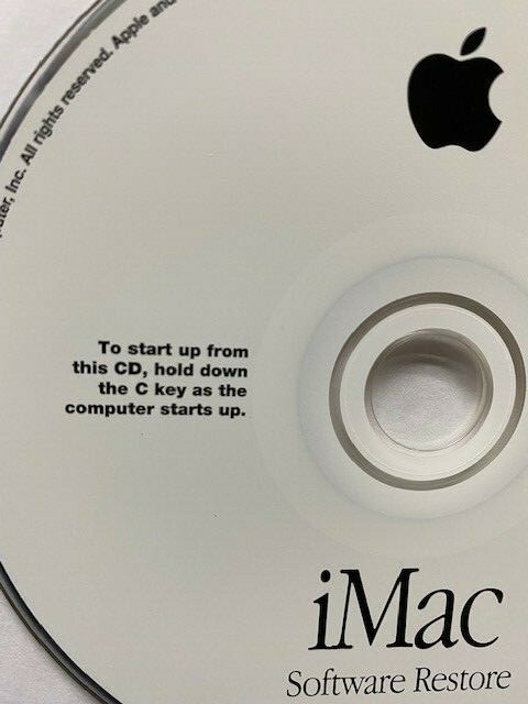 1999 Apple iMac System Software Restore SSW version 9.0 691-2463-A