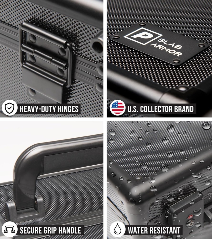 Zippered Black Slab Armor for Graded Cards - Secure and Stylish Storage Solution
