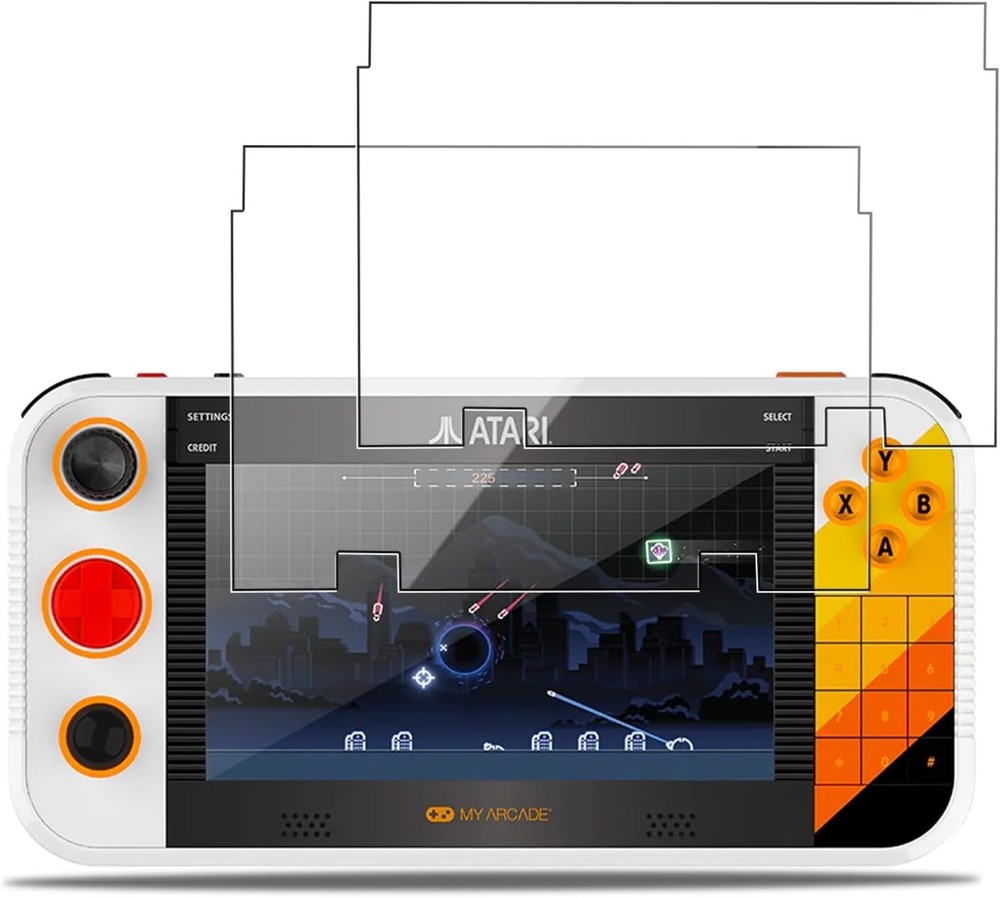 Ultra-Thin Anti-Fingerprint Screen Protector for Atari Gamestation Go, 2-Pack