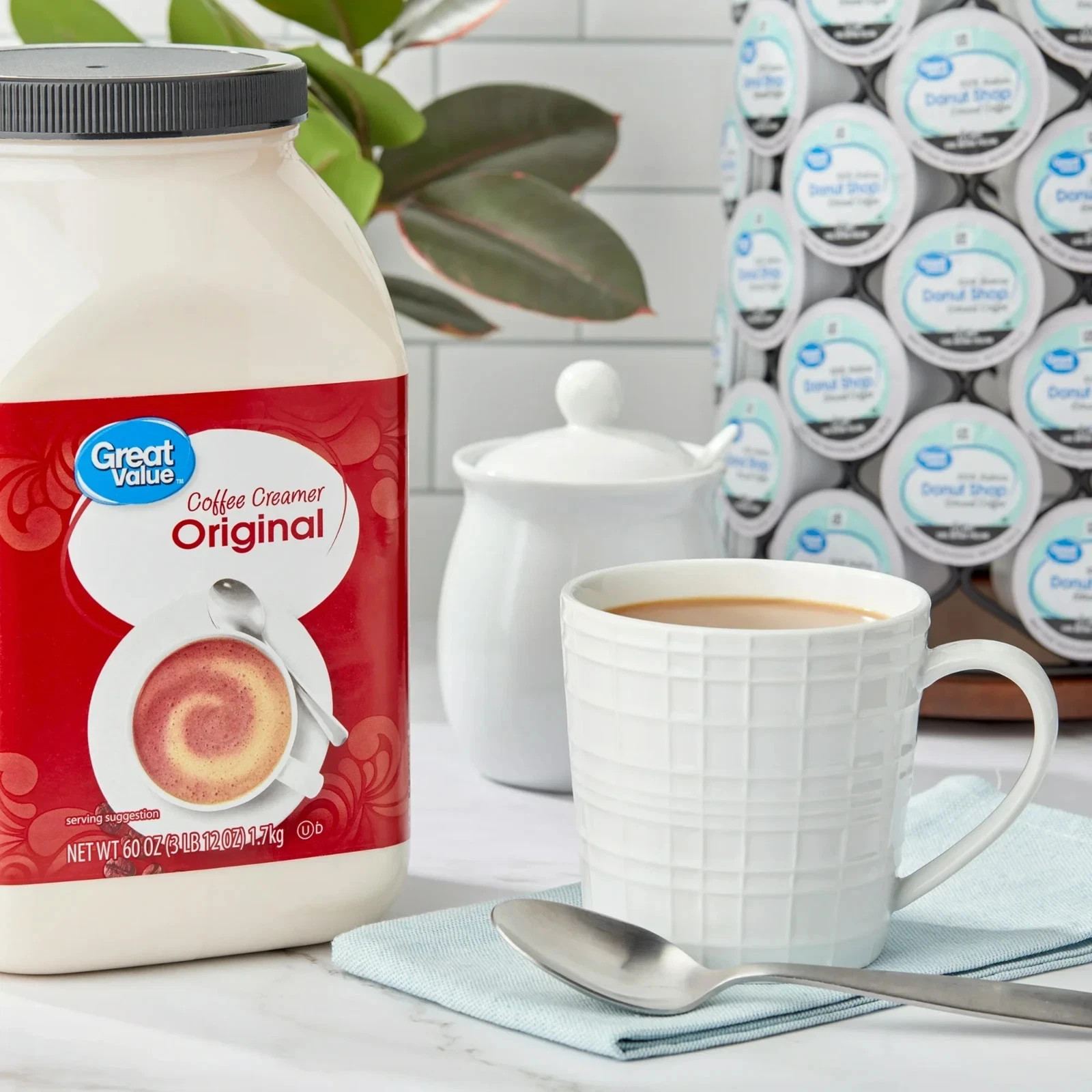 (2 pack ) Great Value Original Value Size Coffee Creamer, 60 oz