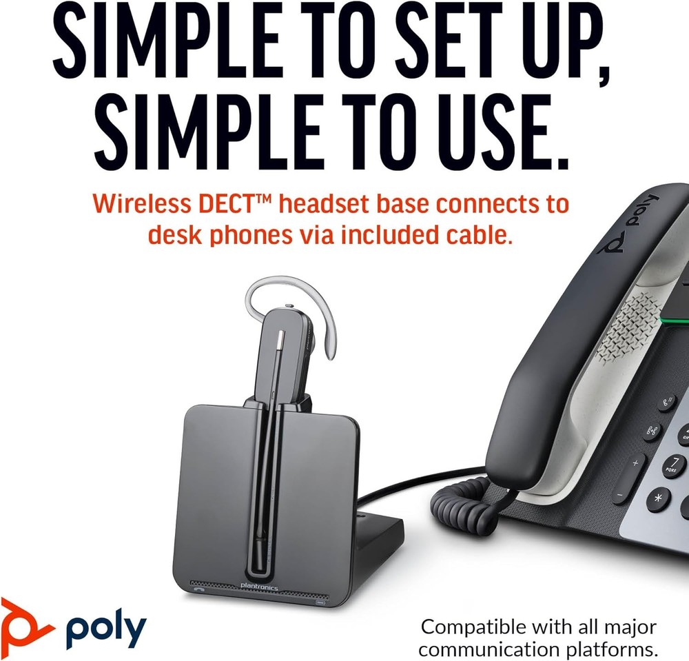 Poly CS540 Wireless Headset System Bundle