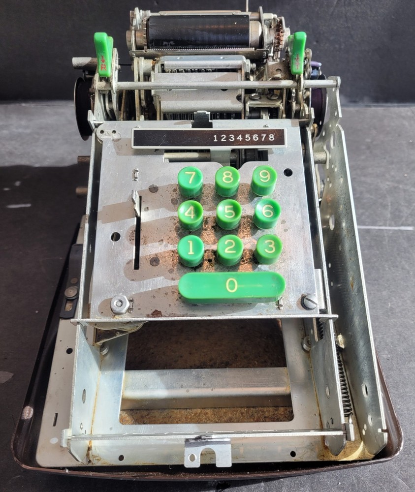 Vintage Victor Hand Crank Bakelite 10 Key Adding Machine - Needs Repair