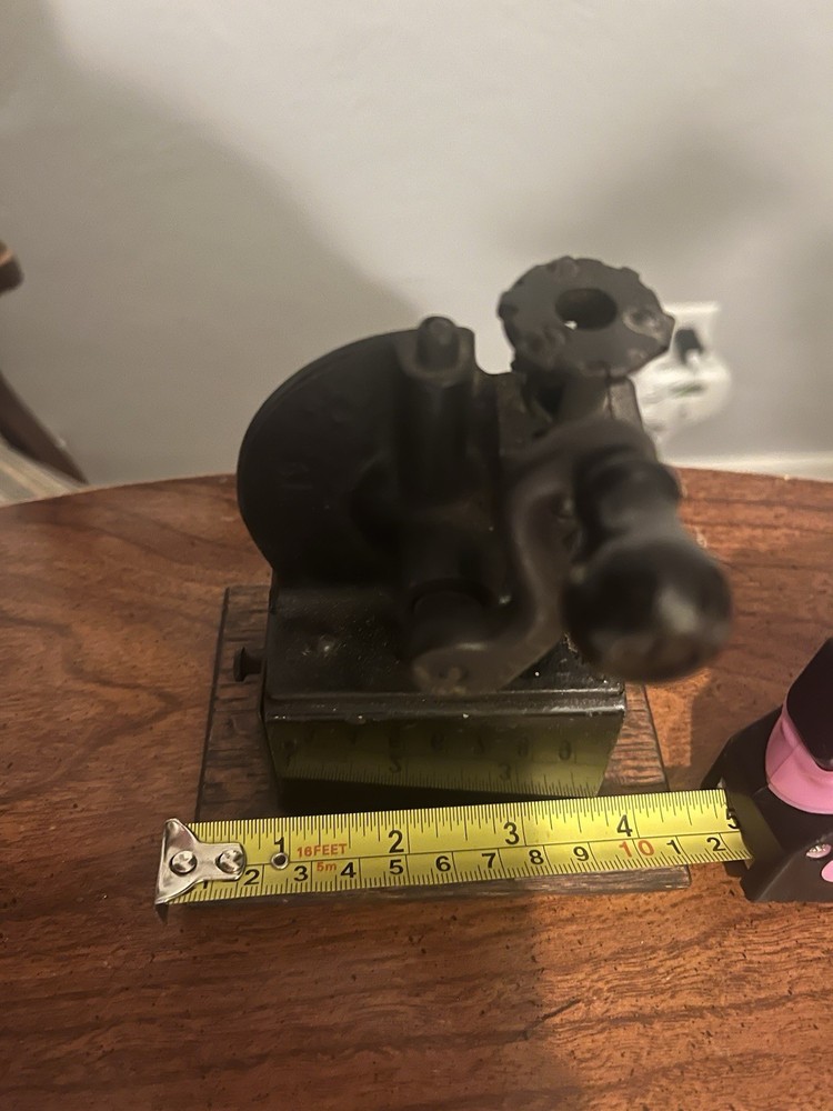 Antique Pencil Sharpener Hand-Crank with Drawer