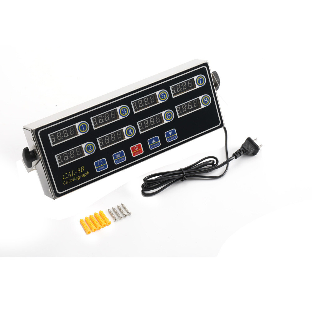 8 Channel Digital timer CAL-8B Burger basket shaking timing Kitchen Timers 110V