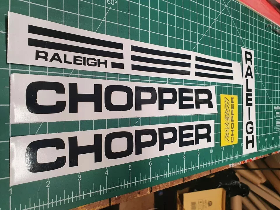 RALEIGH CHOPPER MK1 DECAL SET BLACK