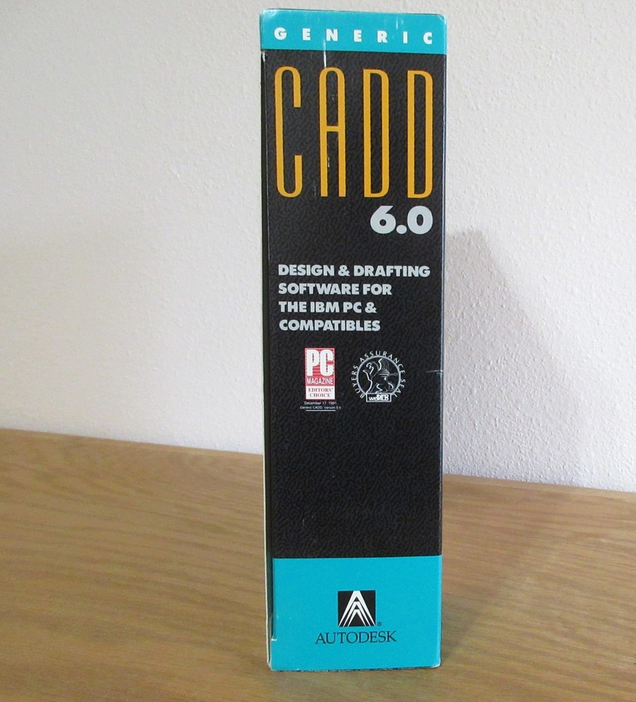 (O) Generic CADD 6.0 Design & Drafting Software, IBM, PC, Autodesk, 1991