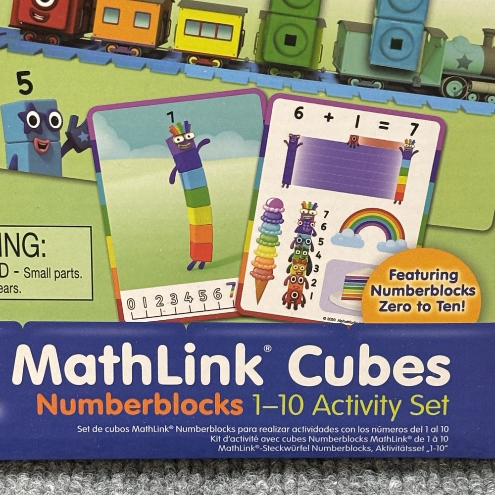 Mathlink Cubes Numberblocks 1-10 Activity Set Math Games Learning Homeschool NEW