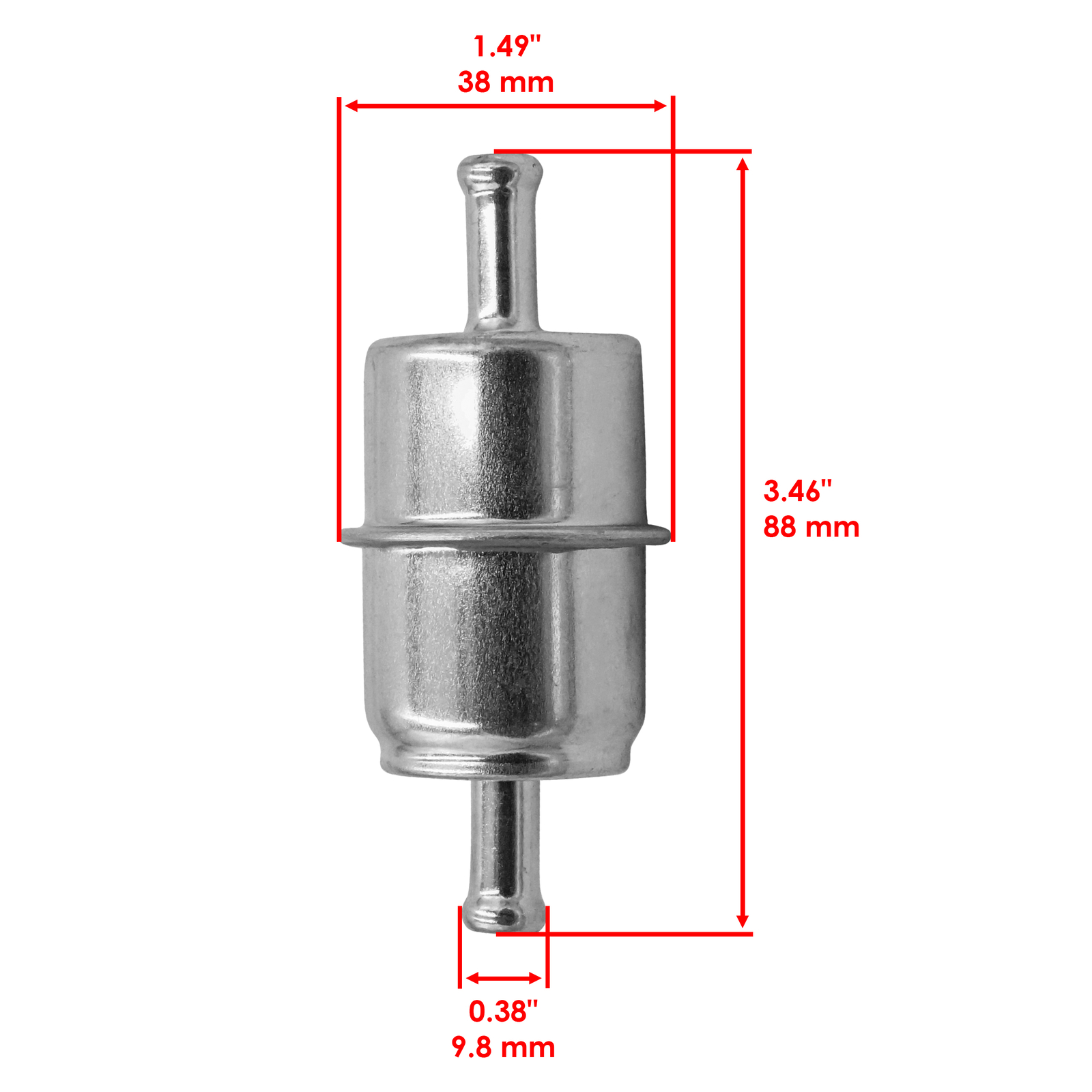 Caltric Fuel Filter For Ski Doo Summit 850 2017-2021 / Summit X 600 2009-2011