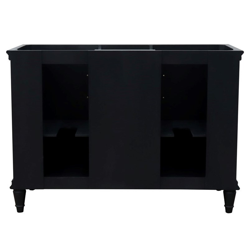 48 in. Double Vanity Dark Gray Cabinet Only