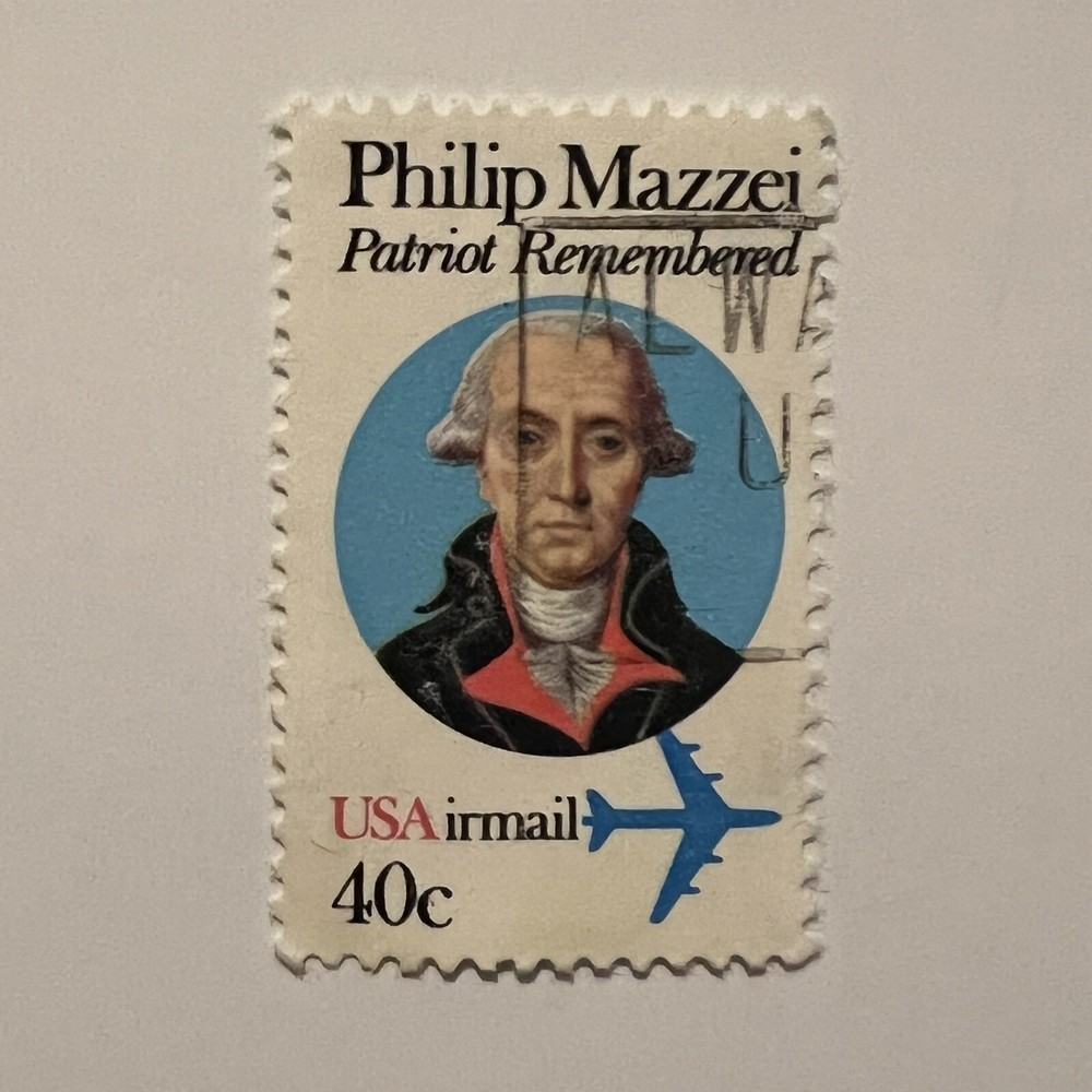 ERROR 1980 US STAMP #C98 SMALL SPACE BETWEEN "USA" "AND "IRMAIL"