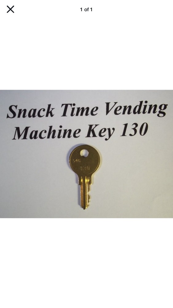 *****Vendcraft Dundas Snack Time Front Drop Vending Machine Key 130