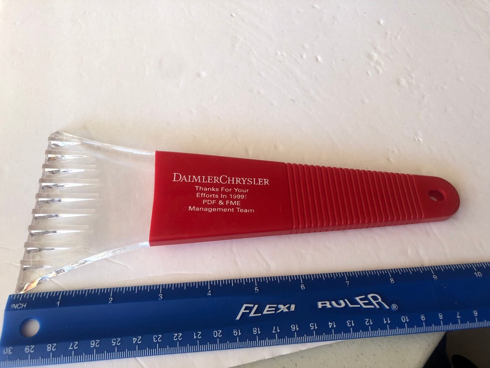 Daimler Chrysler Red 1999 Ice Snow Scraper #F4