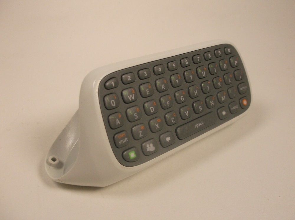 MICROSOFT XBOX 360 WHITE CHATPAD KEYPAD KEYBOARD CONTROLLER ATTACHMENT