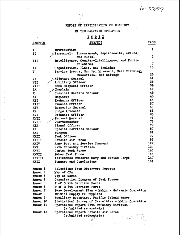306 Page 1944 Central Pacific Area Gilbert Islands GALVANIC Operation on Data CD
