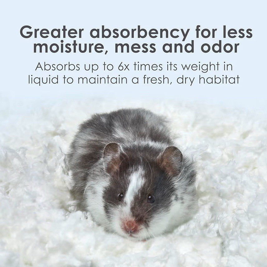 Clean & Cozy White Small Animal Pet Bedding 49.2 Liters