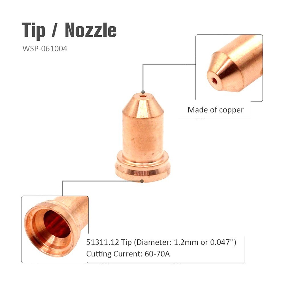 Torch Nozzle Plasma Cutter Kit Workshop Accessories IPT-80 Replacement