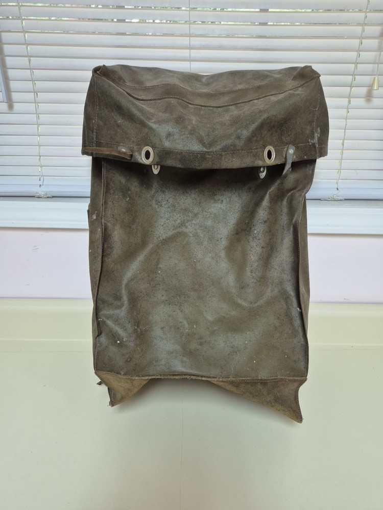 Vintage Swiss Military Rubberized Framed Cargo Rucksack Backpack