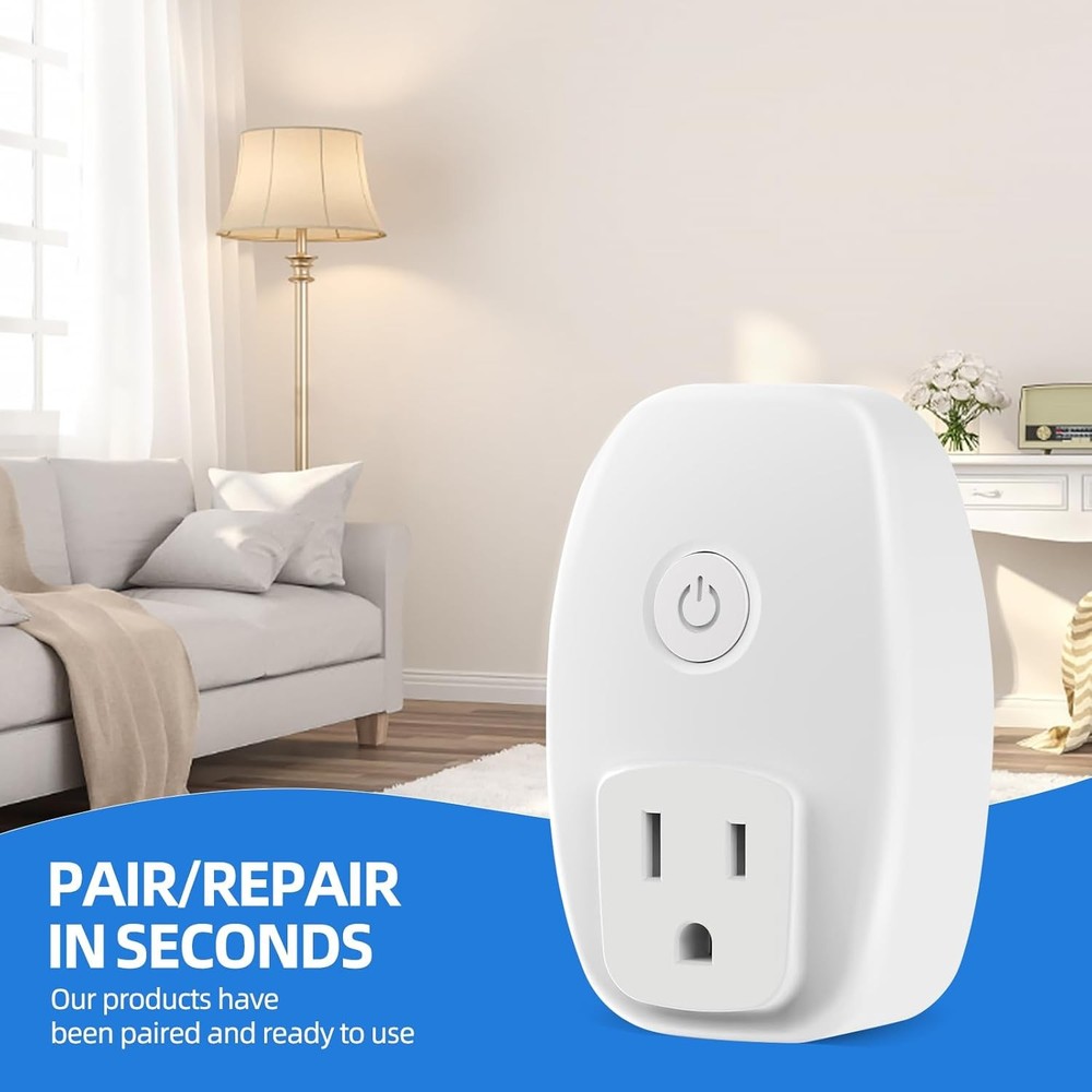 Indoor Remote Control Outlet Plugs, 2 Pack, 15A, Range of 100ft