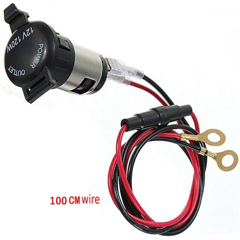 12V Cigarette Socket Lighter Power Outlet Plug Charger Adapter Cable Parts
