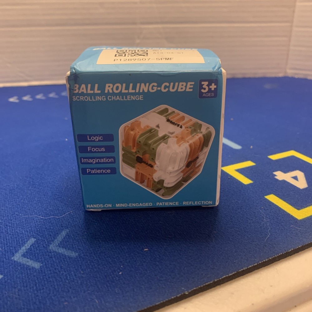 3D Maze Ball Rolling-Cube Scrolling Challenge Brain Teaser Puzzle.