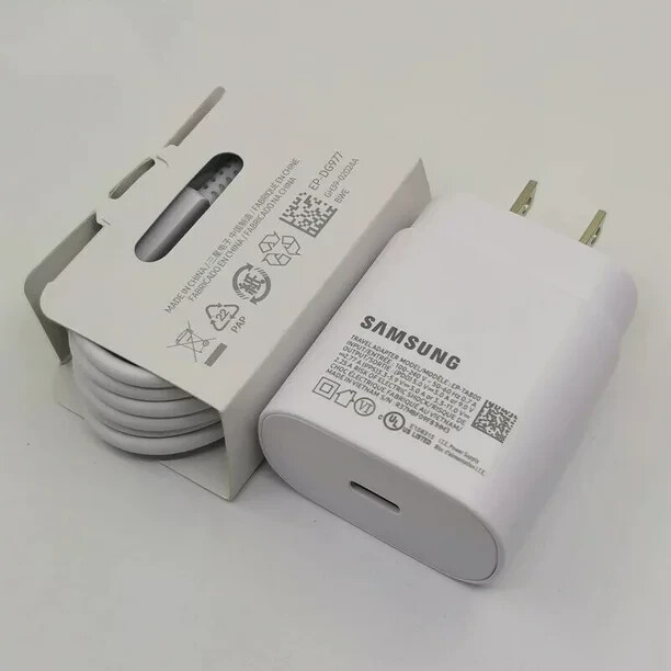 Original Samsung Galaxy A71 5G Super Fast Wall Charger & Type C Cable