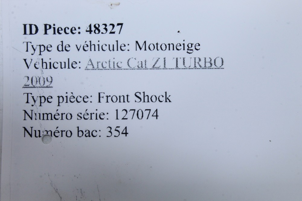 2009 Arctic Cat Z1 Turbo Front Shock