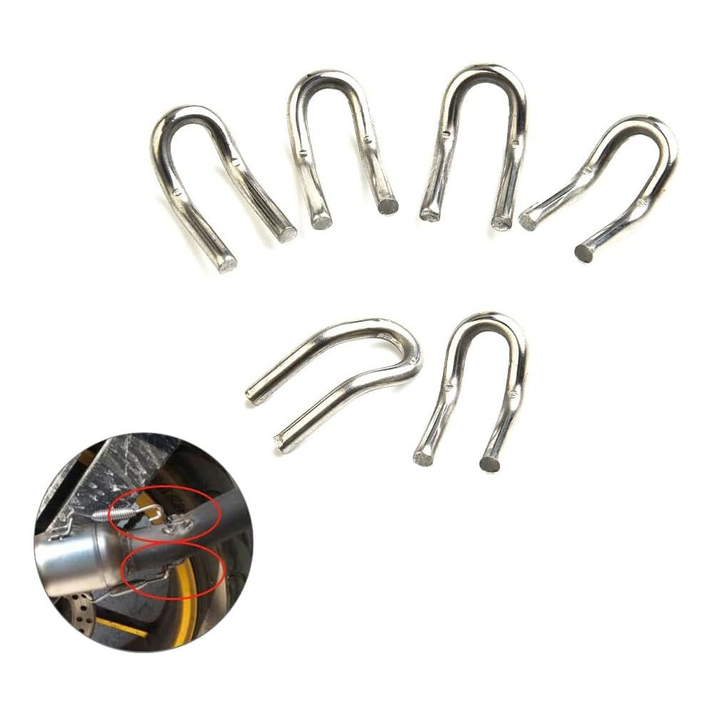 12Pcs Stainless Steel Exhaust Spring U Hook For Motorcycle Scooter Exhaust Pipe