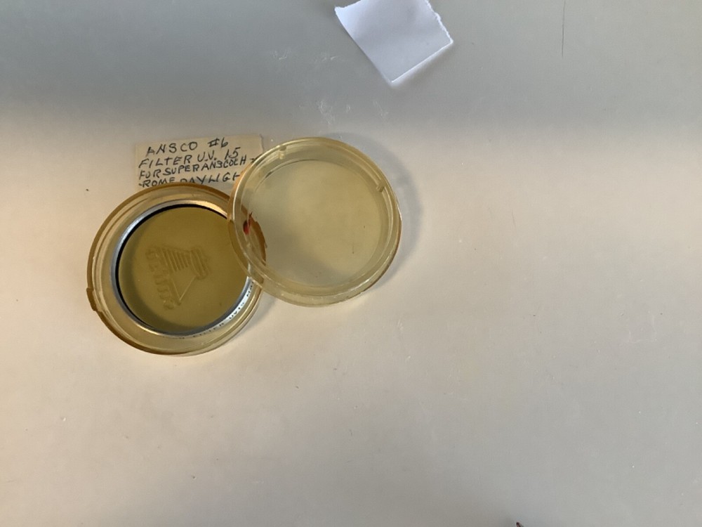 ANSCO SIZE 6 UV-15 ULTRAVIOLET CIRCULAR LENS FILTER