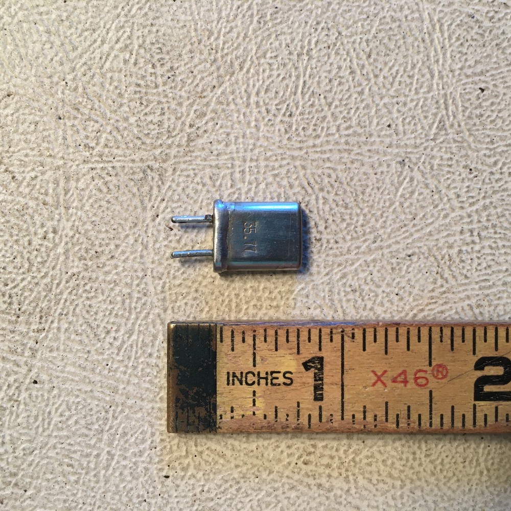 Quartz Crystal 35.77 Mhz, NOS