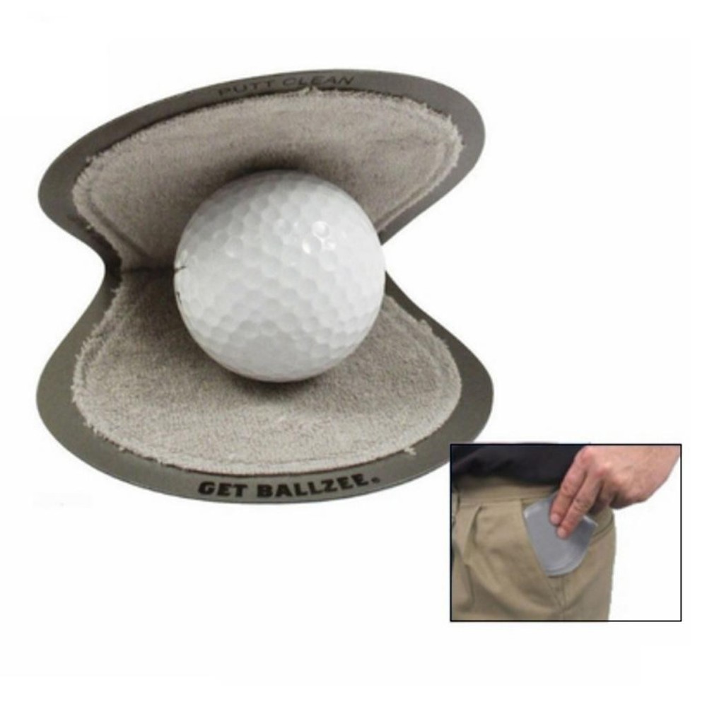 Gray Plastic Pocket Golf Ball Cleaner Keep Your Pocket Dry