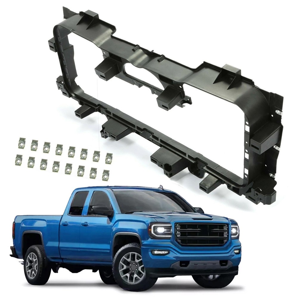Bumper Radiator Support Grill Shutter Mounting Bracket For 2014-2018 Sierra 1500