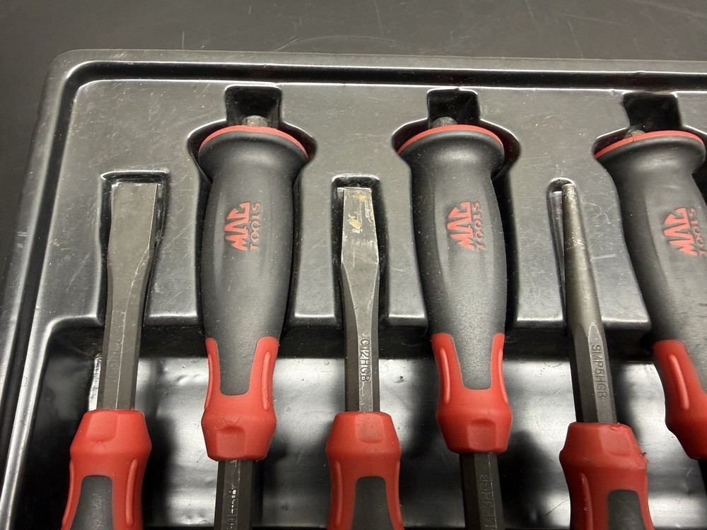 MAC TOOLS PCHG10SB 10-PC MOLDED GRIP PUNCH AND CHISEL SET