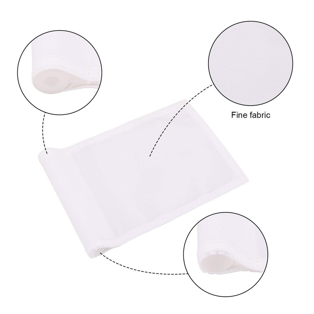 Golf Practice Putting Green Flagstick - 33" Marker, Solid White Jr. Flag