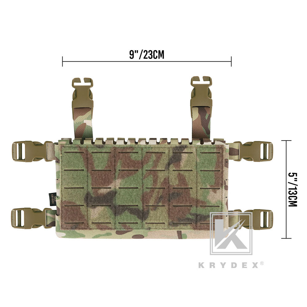 KRYDEX MK5 Tactical Placard Front Panel & Removable Buckle Laser Cut MOLLE