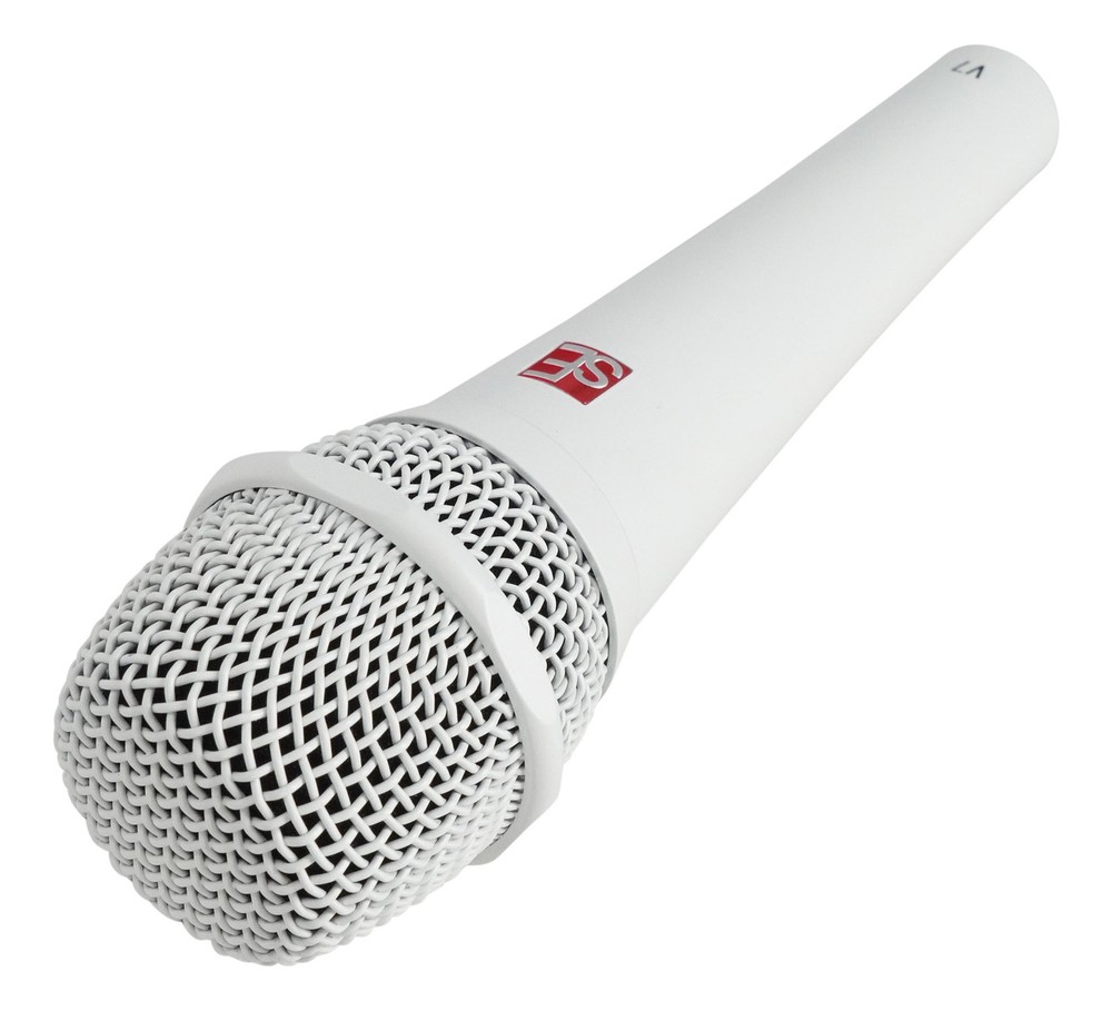 Se Electronics V7 White Handheld Dynamic Microphone Mic+External Windscreen