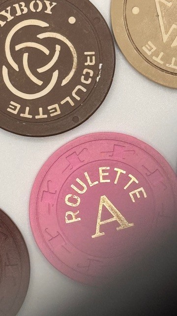 Lot of 14 Misc. Roulette Chips-Clean-Payboy Chips