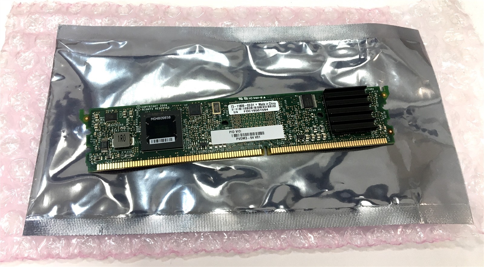 Lot of 4 NEW Cisco PVDM3-64 High-Density Voice DSP Module 64-Channel CTC