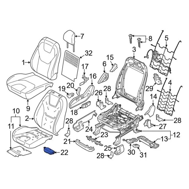 Genuine Ford Control Module GU5Z-14C724-A