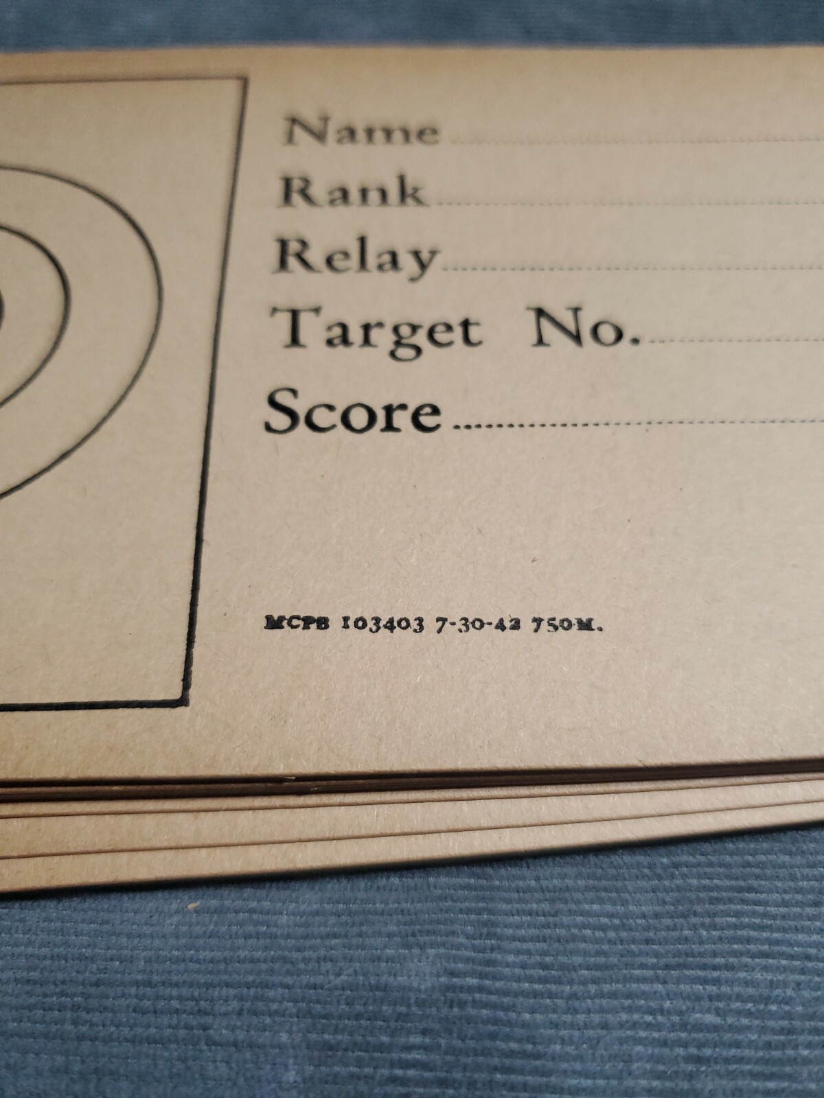 New Vintage Shooting Targets, Dated 1930, Set of 10