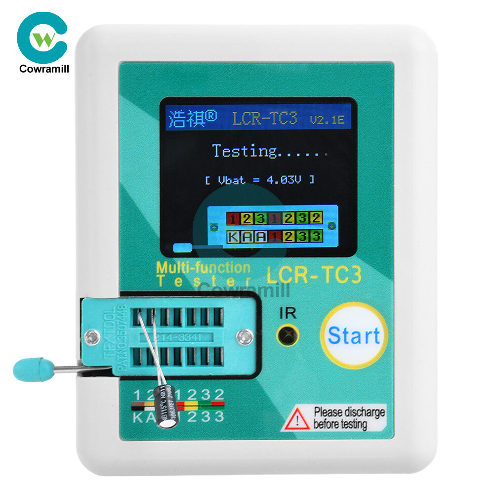 LCR-TC1 Multifunction Transistor Tester Diode Triode Capacitance Meter LCR ESR