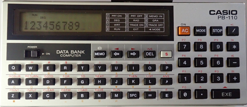Vintage CASIO PB-110 Pocket Computer BASIC Programmable Calculator Japan