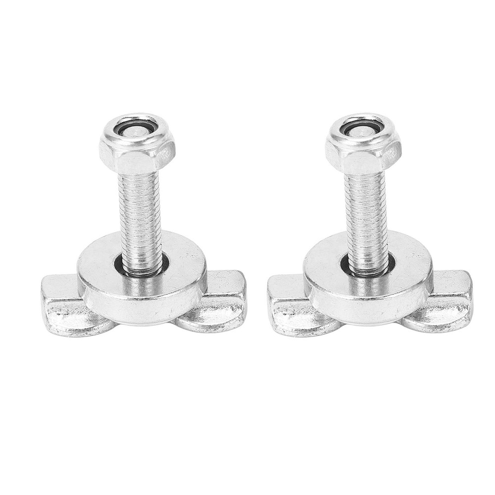 1 Pair L Track Double Lug Threaded Stud Nut Fitting Tie Down Carbon Steel For