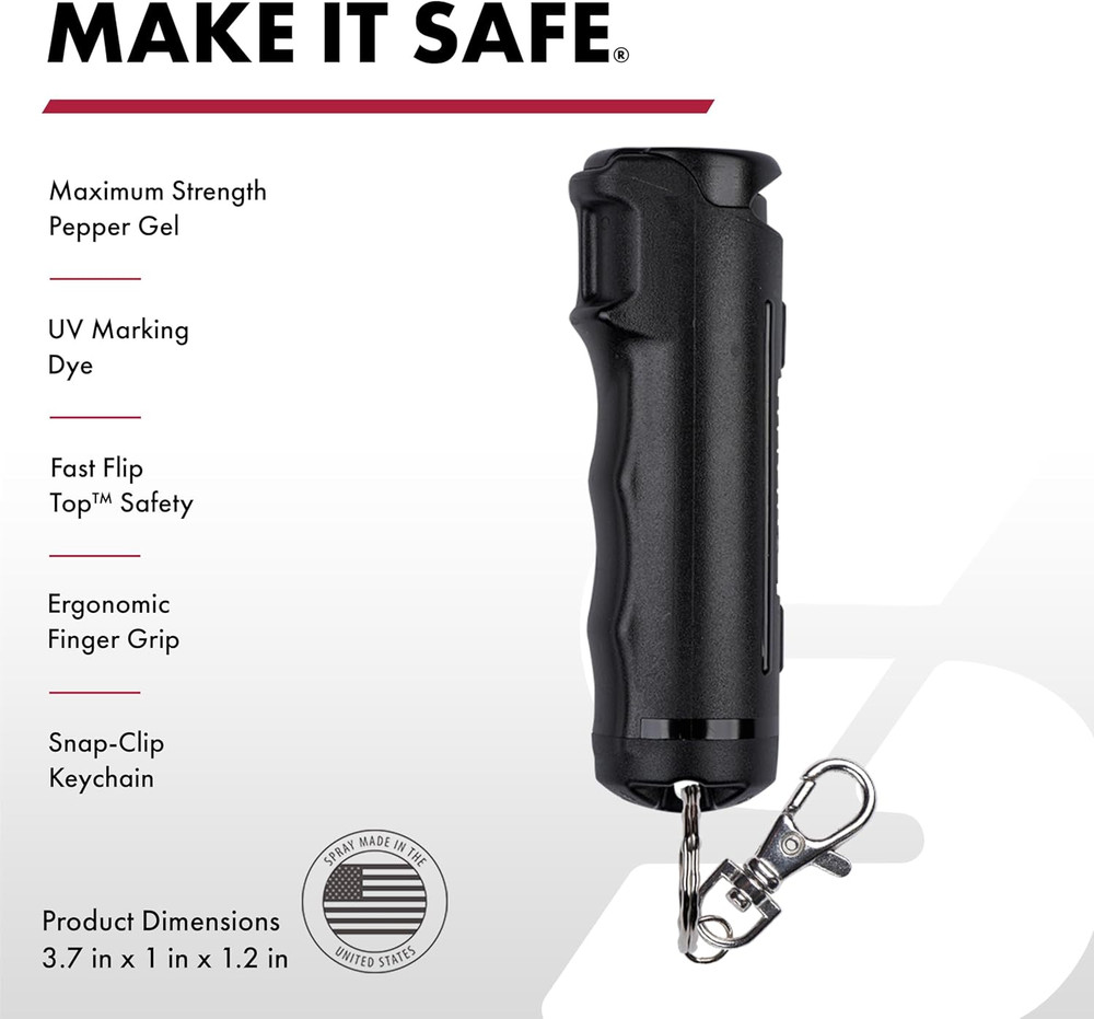 SABRE Crossfire Pepper Gel, Deploys at Any Angle, Maximizes Target Acquisition a