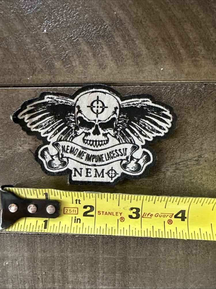 Nemo Arms Morale Patch "Nemo Me Impune Lacessit" Military Tactical Patch C Des