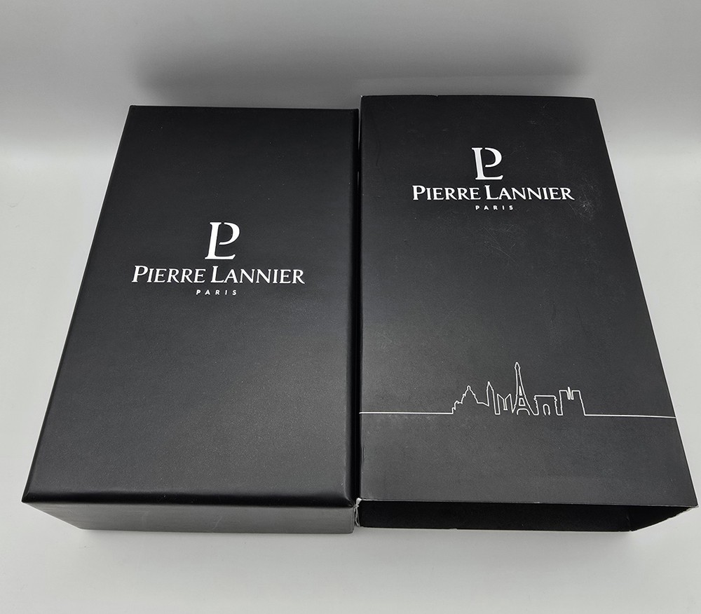 100% AUTHENTIC PIERRE LANNIER | Watch Box | BLACK EMPTY GIFT BOX