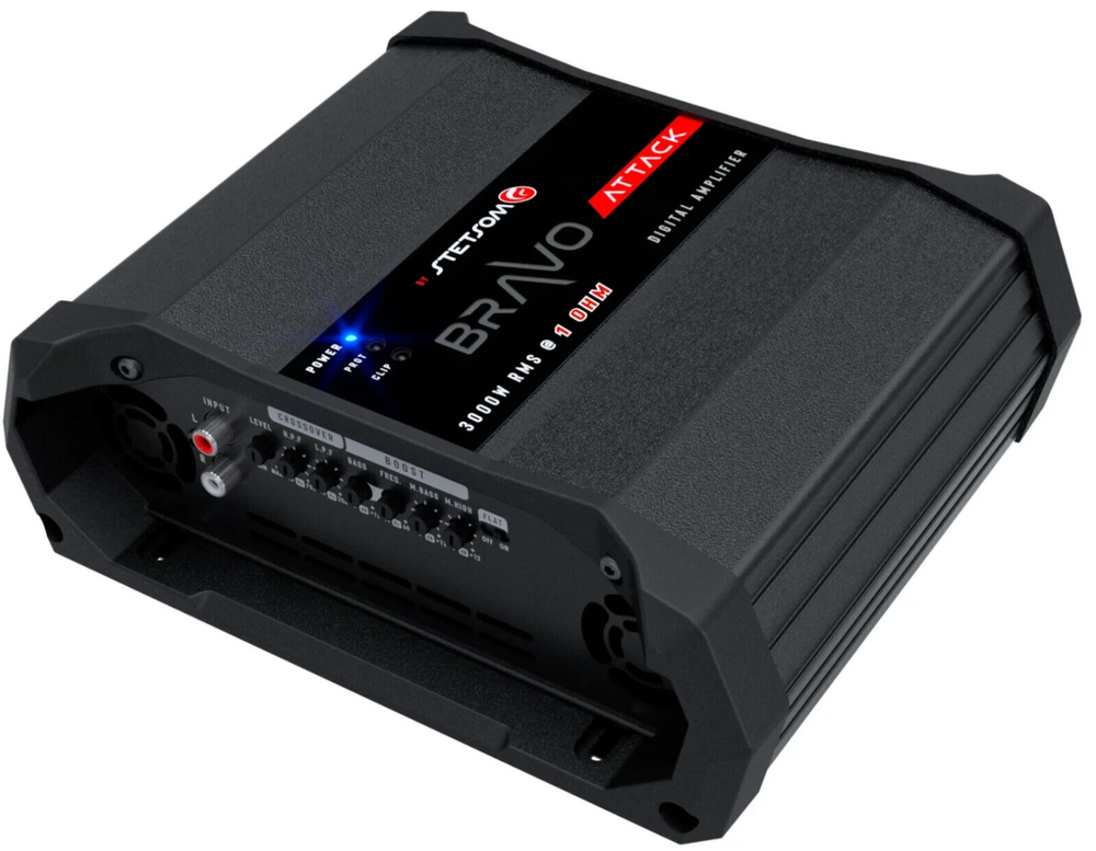 Stetsom BRAVO ATTACK 3000 Watts RMS Mono Full Range Digital Amplifier 1 OHM NEW