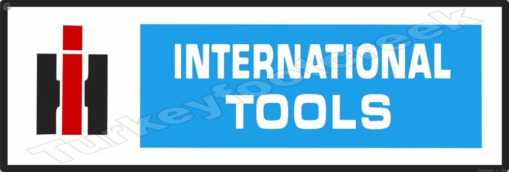 International Tools 6" x 18" Metal Sign