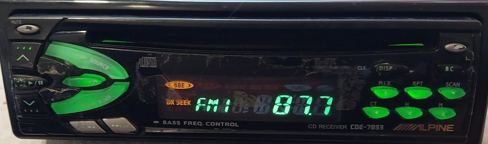 Alpine CDE-7853  faceplate Only (Used).