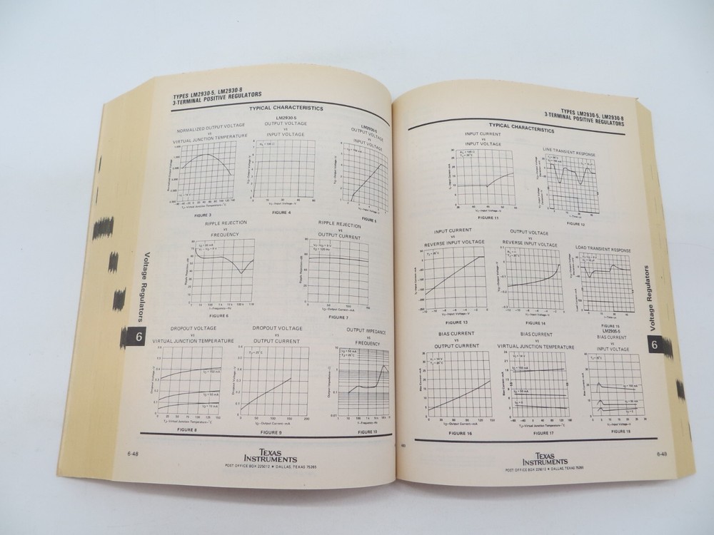 Linear Circuits Data Book 1984 Op Amps, Comparators, Timers... Texas Instruments